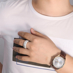 Load image into Gallery viewer, Engagement Anniversary Ring Women Luxury Row 0.4ct Princess Square Lab Grown Rings White Gold