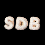 Load image into Gallery viewer, A-Z Letters Iced Out Lab Grown Diamond Customizable Ring