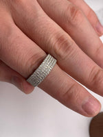 Load image into Gallery viewer, 7mm men lab grown pave ring