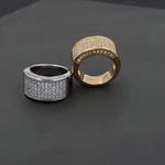 Load image into Gallery viewer, Men's Iced Out Pave Pinky Ring Gold Plated Hip Hop Jewelry