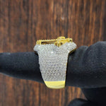 Load image into Gallery viewer, 3ct Round Cut Lab-Created Lab Grown Men's Cross Ring