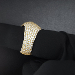 Load image into Gallery viewer, Cross Made in 925 Silver Studded with VVS Colorless Lab Grown Stone Hip-hop Ring