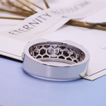 Load image into Gallery viewer, Impressive 0.5ct Lab Grown Diamond with Crosses Stylish Men's White Gold Ring