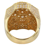 Load image into Gallery viewer, Lab Grown Hip Hop Trendy Design Men's Ring, Round Halo Diamond Ring