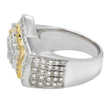 Load image into Gallery viewer, Midwest Jewellery 10/14 K Gold Star Ring 5 Point Star Lab Iced Out Mens Fashion Ring