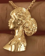 Load image into Gallery viewer, 10/14K Yellow Gold Lady Pendant