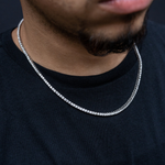 Load image into Gallery viewer, 14 Kt Stunning Round Cut Lab Diamond Tennis Necklace