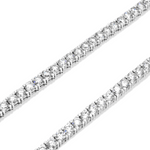 Load image into Gallery viewer, 14 inch Lab Diamond Graduated Brilliant Round Cut Tennis Necklace