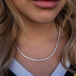 Load image into Gallery viewer, 3.00 MM Round Cut Lab Grown Diamond Stunning Necklace