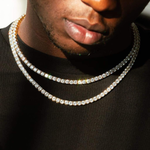 Load image into Gallery viewer, Round Cut F1 Diamond Unisex Tennis Necklace For Him & Her