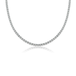 Load image into Gallery viewer, 14k White Gold Lab-Created Diamond Choker Necklace
