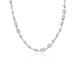 Load image into Gallery viewer, 18k White Gold Mixed Fancy Cut Diamond Tennis Bracelet
