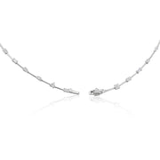 14k White Gold Lab Grown Diamond Multi-Shape Tennis Necklace