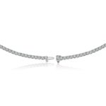 Load image into Gallery viewer, 14k White Gold Lab-Created Diamond Choker Necklace
