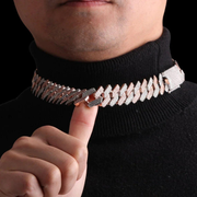 14mm Miami Cuban Iced Out Diamond Chain