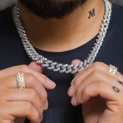 12mm Iced Out Miami Cuban Link Chain