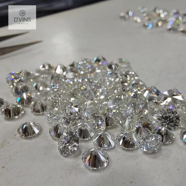 1.3 Mm Real Natural Round Brilliant Cut Vs Clarity G-H Color Loose Diamonds Lot