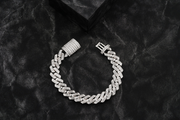 12mm Channel Set Baguette Cuban Bracelet