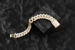 Load image into Gallery viewer, 15mm Raised Prong Set Cuban Bracelet
