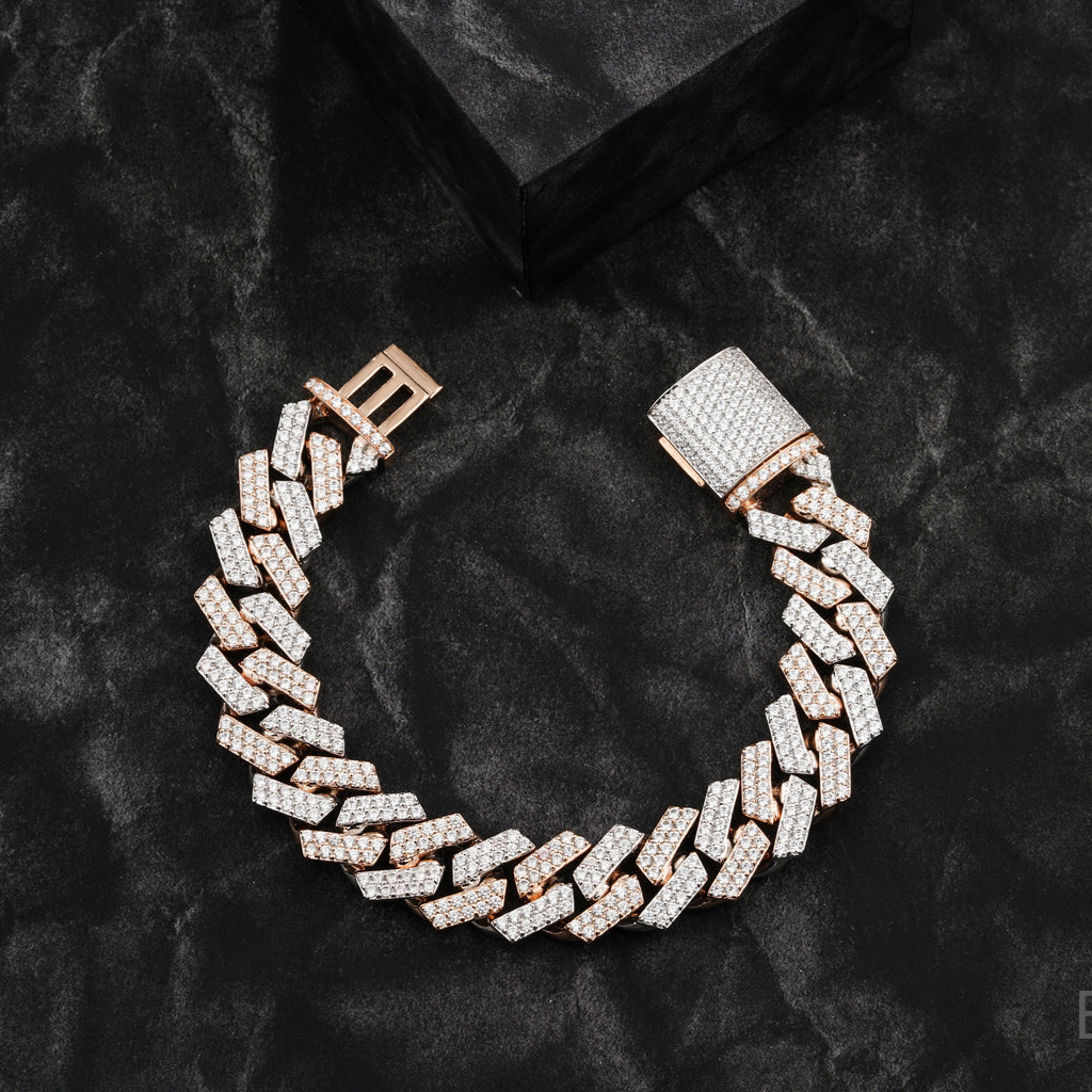18mm Round Diamond Cuban Chain