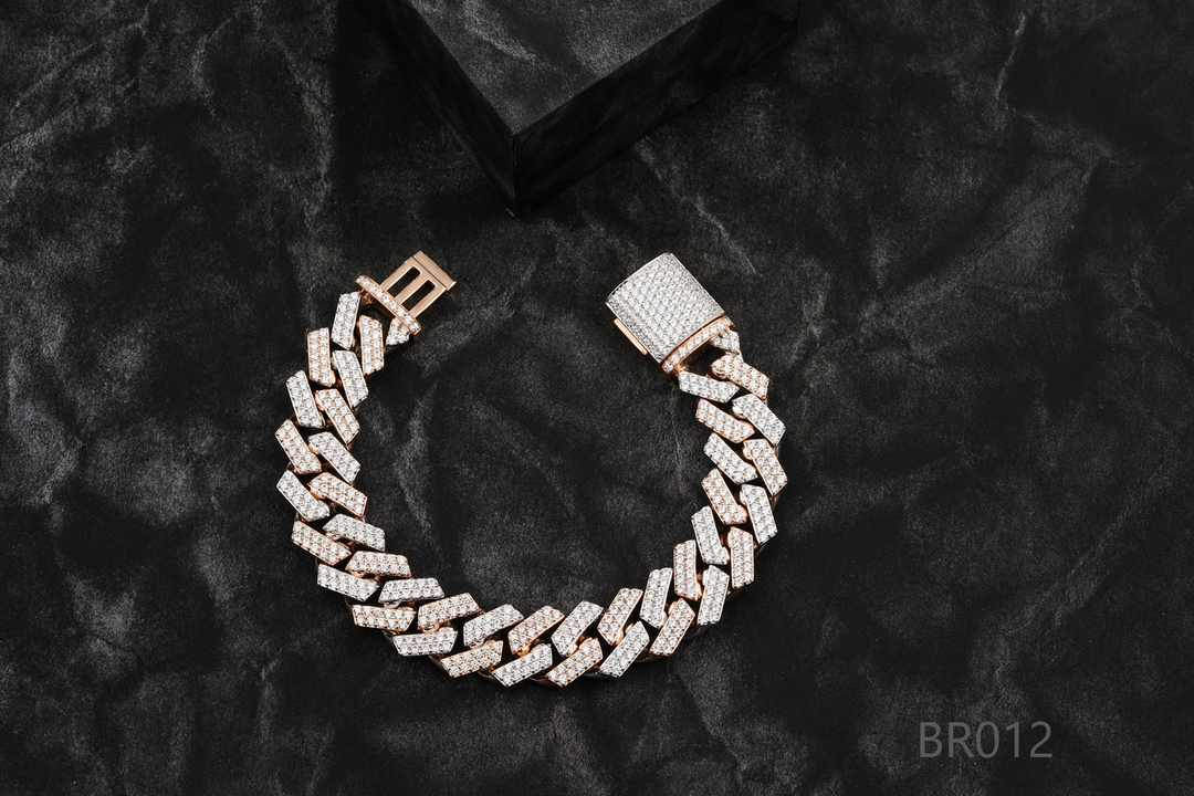18mm Round Diamond Cuban Chain
