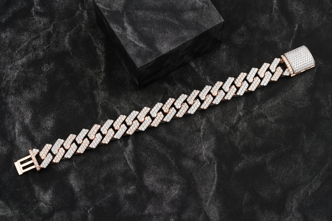 18mm Round Diamond Cuban Chain
