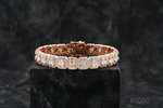 Load image into Gallery viewer, Icebox Baguette Raised Rectangular Link Bracelet

