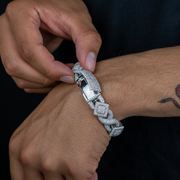 14k Rose Gold Royal Asscher Cut Diamond Bracelet