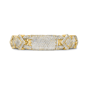 14k Yellow Gold Royal Asscher Cut Diamond Bracelet