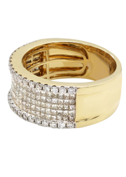 EF Collection Diamond Cigar Band Ring