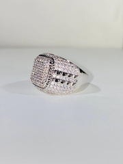Full Ice out Baguette Lab Grown Diamond Real VVS For Men's Custom Hip Hop Ring
