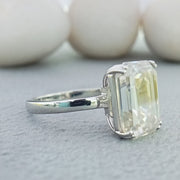 2.25 CT Oval Cut Lab Grown Hidden Halo Engagement Ring