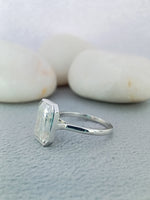 Load image into Gallery viewer, 5.5 ct Emerald bezzel set engagement ring
