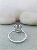 Load image into Gallery viewer, 5.5 ct Emerald bezzel set engagement ring
