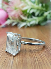 2.00ct Emerald Cut Diamond Solitaire Ring