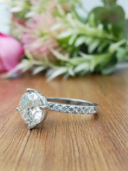 3.50 ct Round Lab Grown Diamond Solitaire Engagement Ring