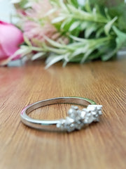 10/14 kt white gold engagement ring