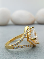 14k Gold Princess Cut Wedding Engagement Ring