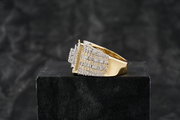 Iced Out Baguette & Round Lab Grown Signet Hip Hop Ring