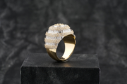 5ct Round Diamond Baguette Ring