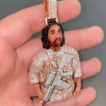 Load image into Gallery viewer, Real Diamonds Lab Grown Diamond Hiphop Face Pendant
