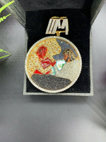 Load image into Gallery viewer, Ice Out Lab Grown Diamond &quot;GOD vs DEVIL&quot; Customize Iced Out Pendant
