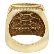14K YELLOW GOLD MEN'S RING WITH 2.78 CT DIAMONDS