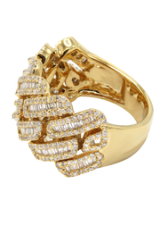 14k Yellow Gold Men's Diamond Ring with approximately 1.79 Carats of Diamond and 11.76 grams