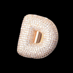 Load image into Gallery viewer, A-Z Letters Iced Out Lab Grown Diamond Customizable Ring
