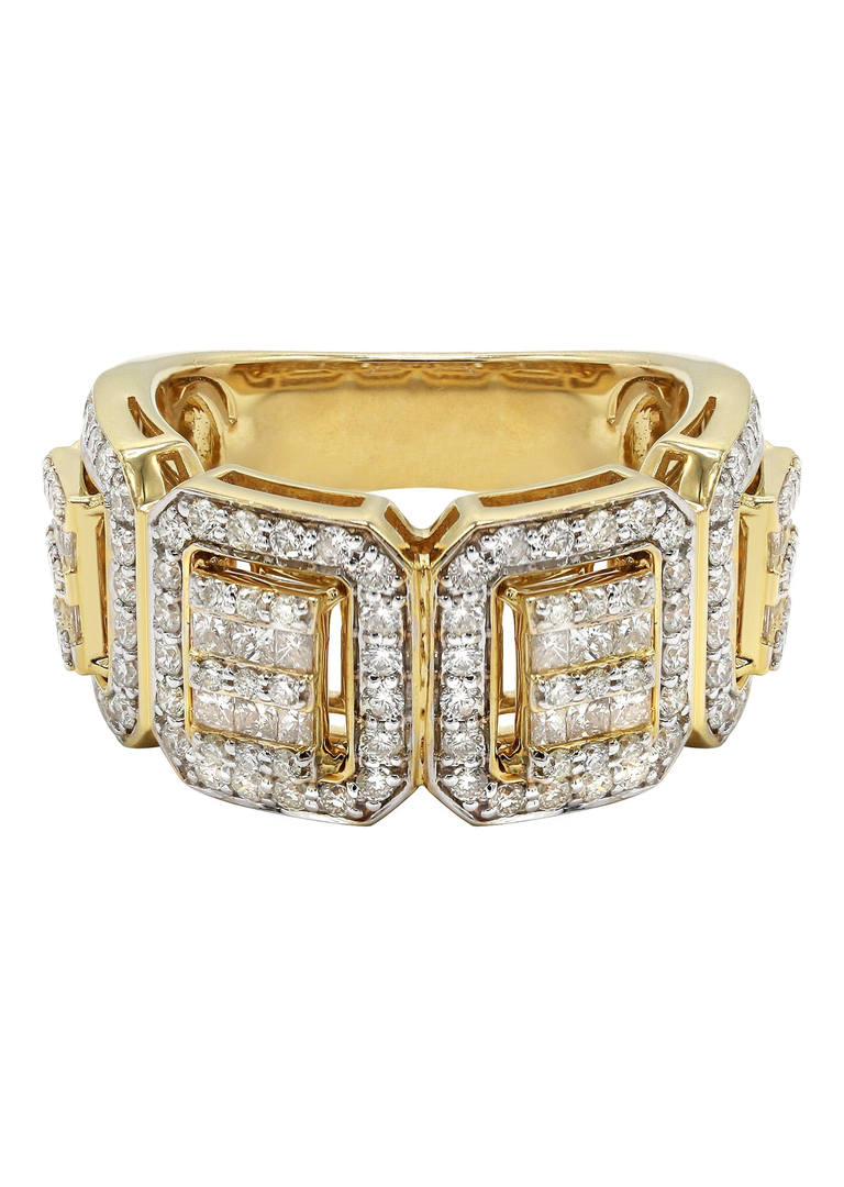 Iced Out off Mens Diamond Ring | 2.07 Carats