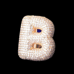 Load image into Gallery viewer, A-Z Letters Iced Out Lab Grown Diamond Customizable Ring
