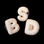 Load image into Gallery viewer, A-Z Letters Iced Out Lab Grown Diamond Customizable Ring
