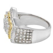 Midwest Jewellery 10/14 K Gold Star Ring 5 Point Star Lab Iced Out Mens Fashion Ring