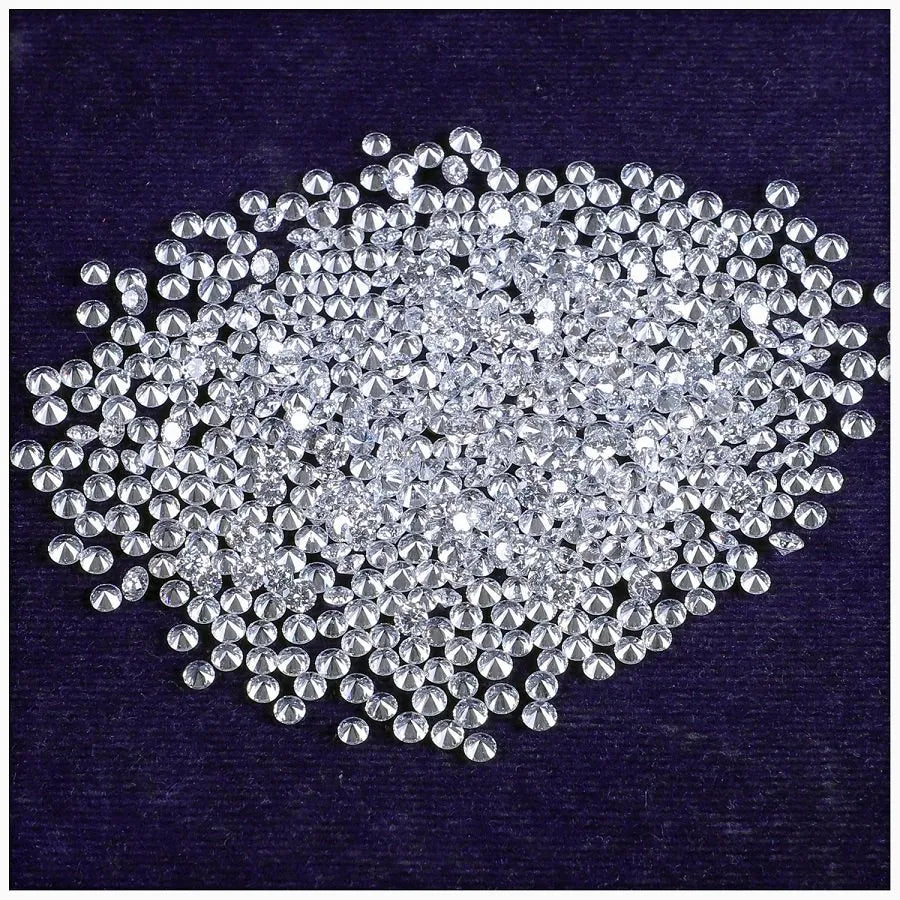 1.3 Mm Real Natural Round Brilliant Cut Vs Clarity G-H Color Loose Diamonds Lot Igi Certified